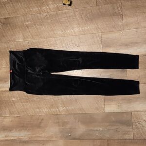SPANX black medium m velour velvet leggings